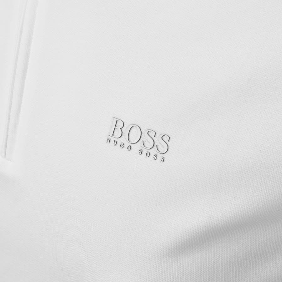 Alternative Image for ProductBOSS Philix Half Zip Slim Fit Polo T Shirt White3